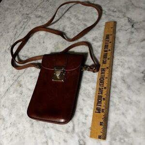 Brown Leather Crossbody Bag